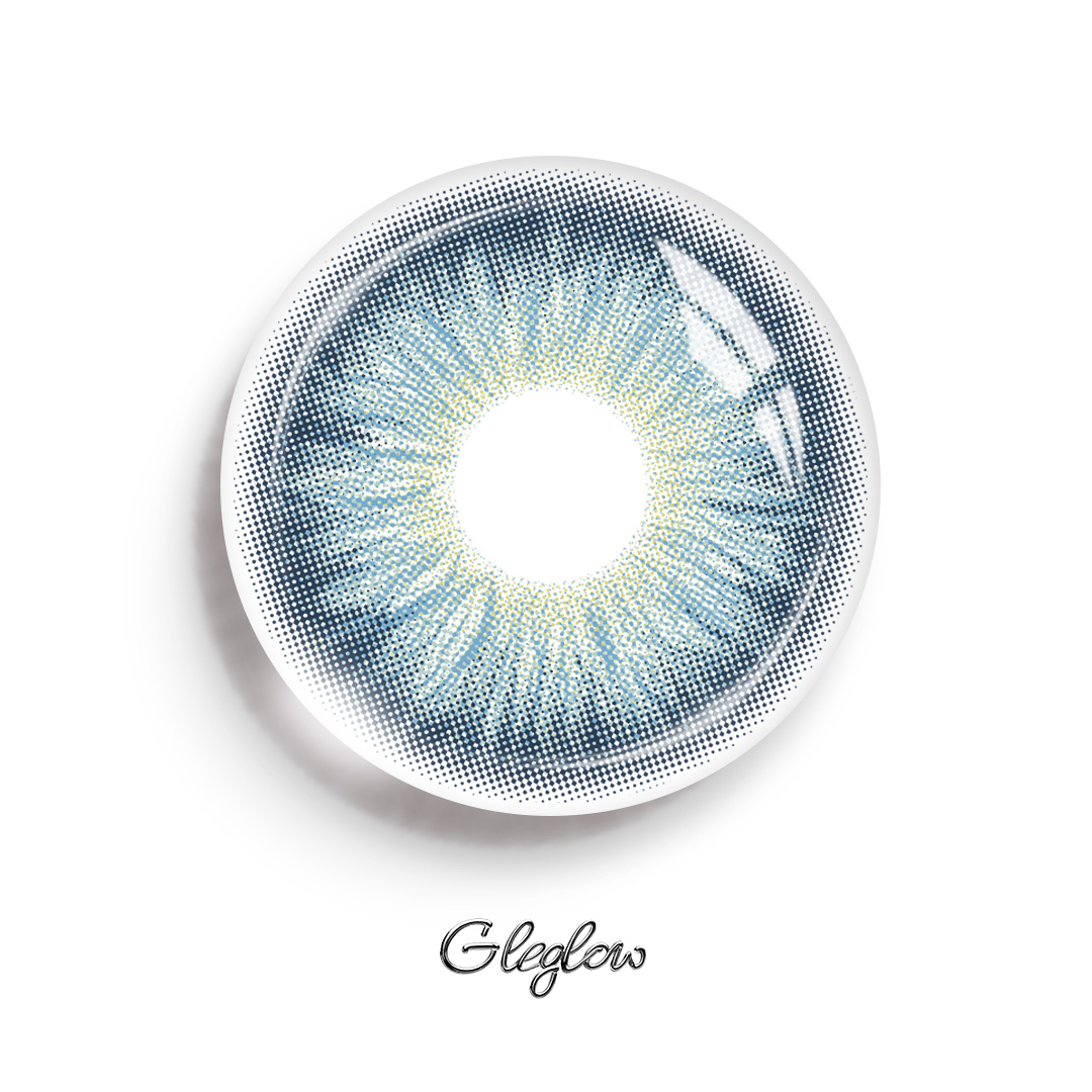 Evergreen Blue - 1 Year, 2 lenses Colored Contacts - Gleglow
