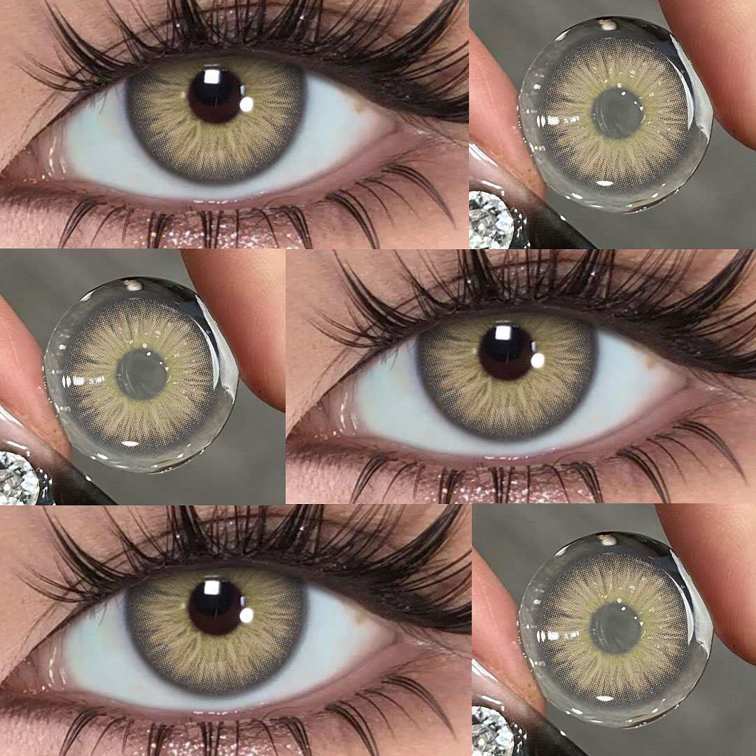 Evergreen Brown - 1 Year, 2 lenses Colored Contacts - Gleglow