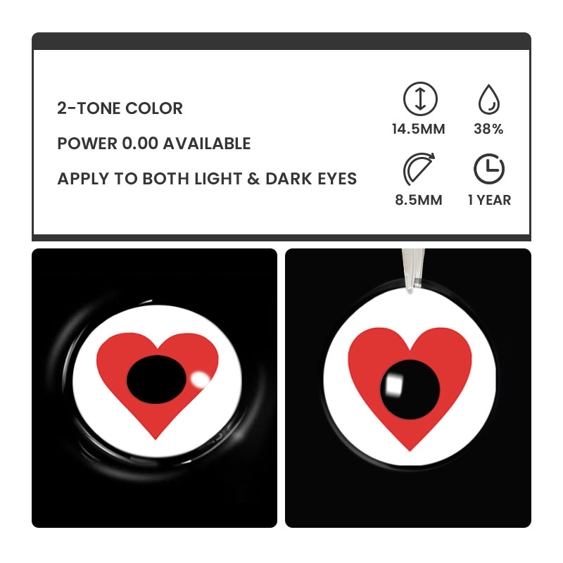 Falling in Love - 1 Year, 2 lenses Colored Contacts - Gleglow