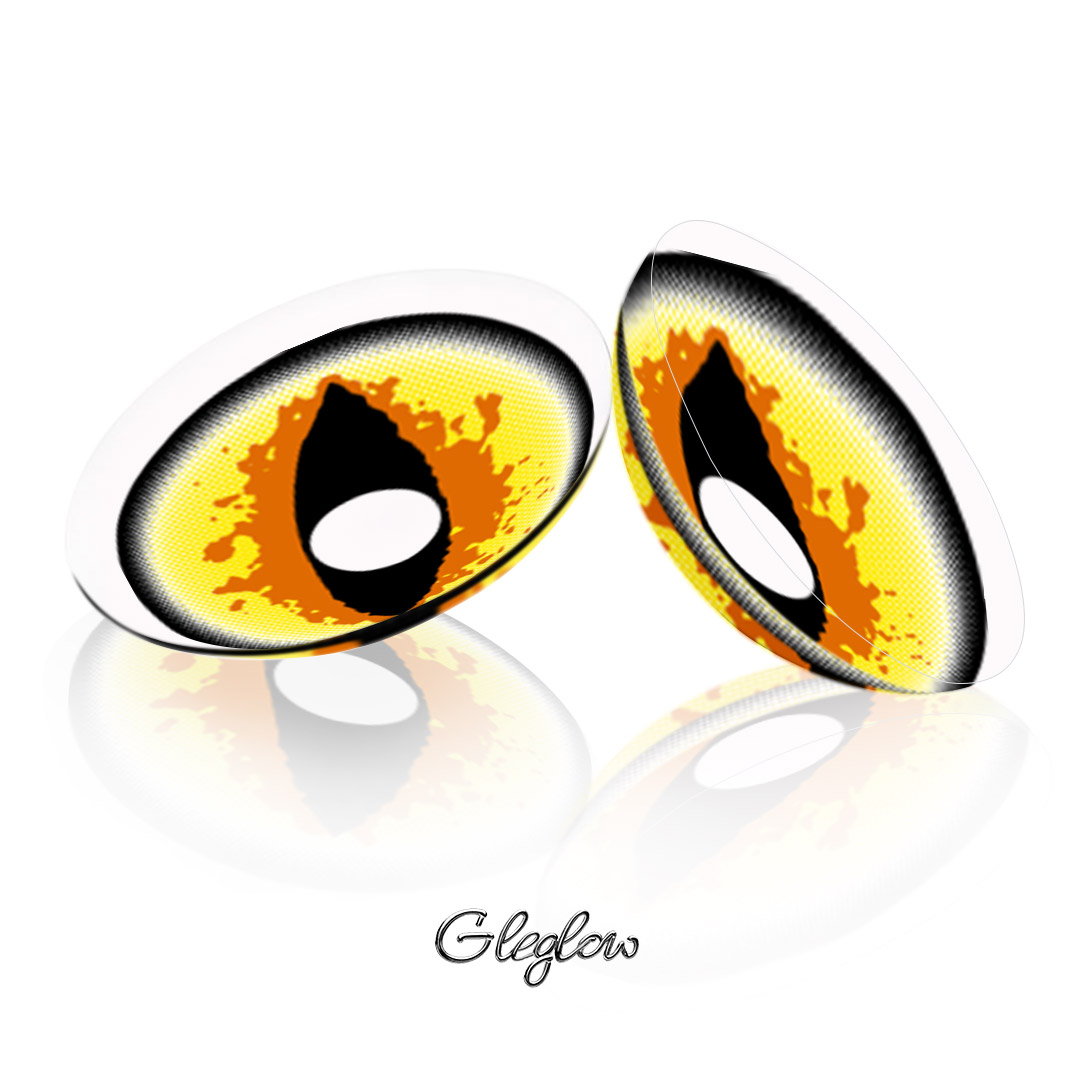 Fantasy Yellow - 1 Year, 2 lenses Colored Contacts - Gleglow