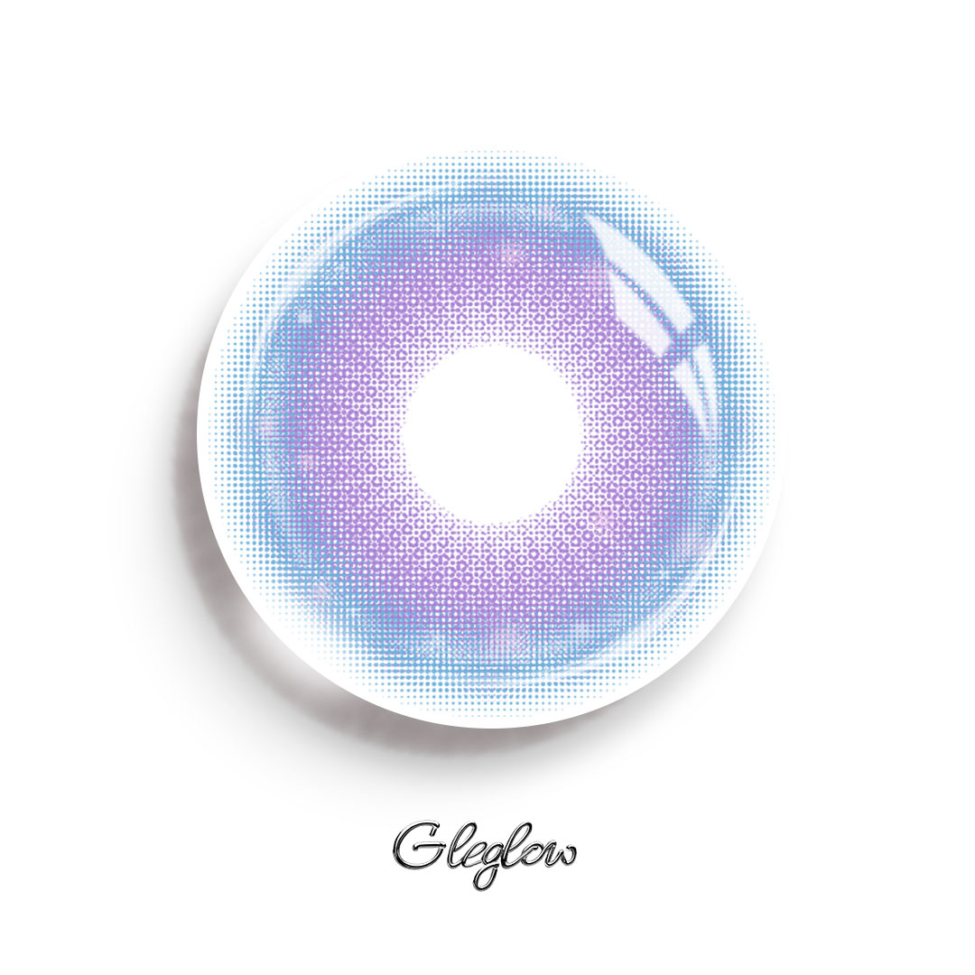 Fiora Purple - 1 Year, 2 lenses Colored Contacts - Gleglow