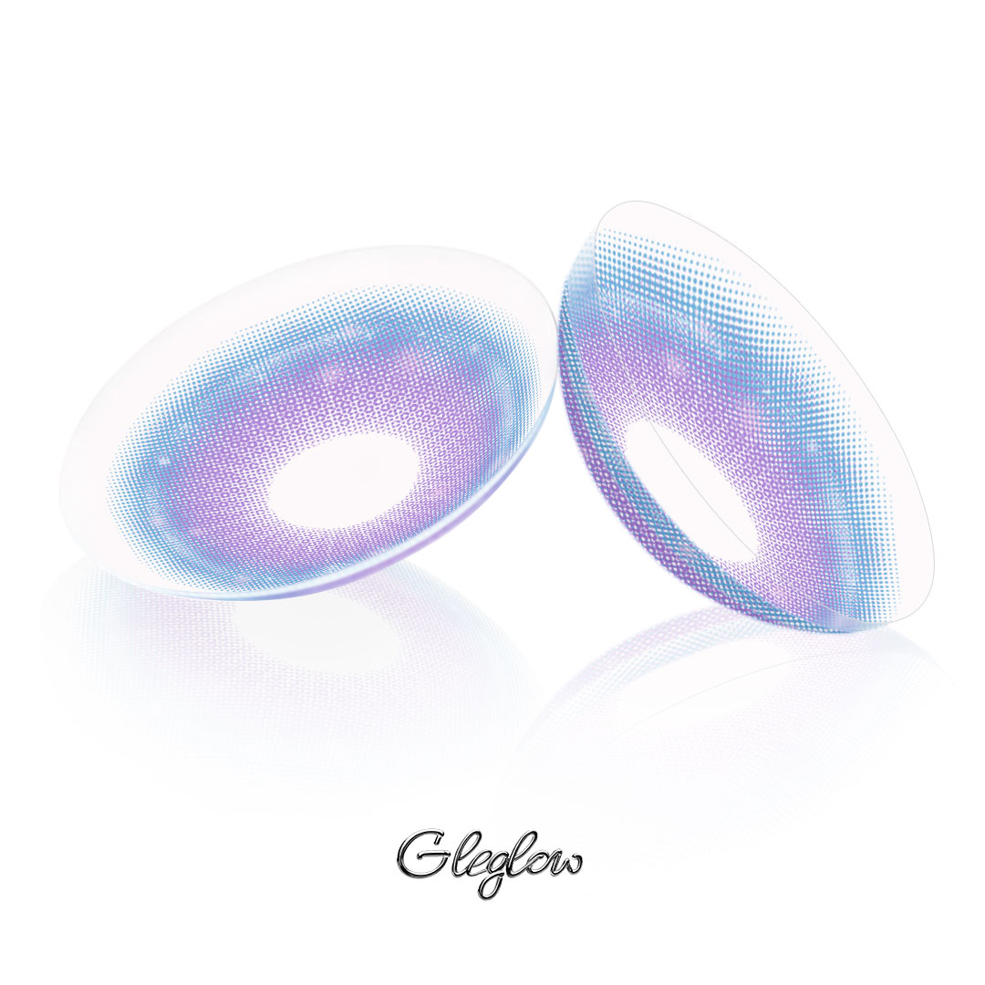 Fiora Purple - 1 Year, 2 lenses Colored Contacts - Gleglow
