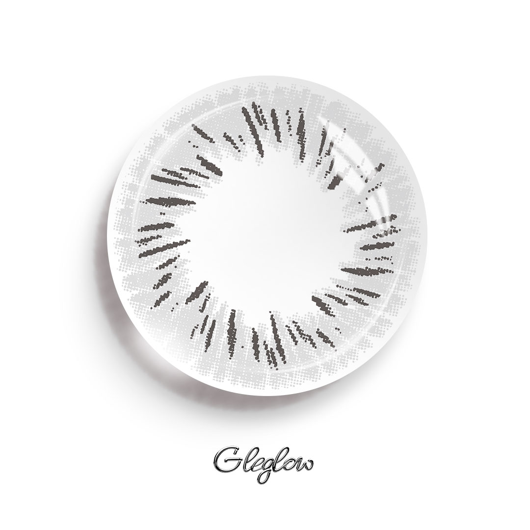 Fireworks Grey - 1 Year, 2 lenses Colored Contacts - Gleglow