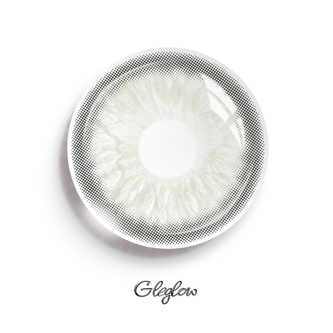 Flirting Grey - 1 Year, 2 lenses Colored Contacts - Gleglow