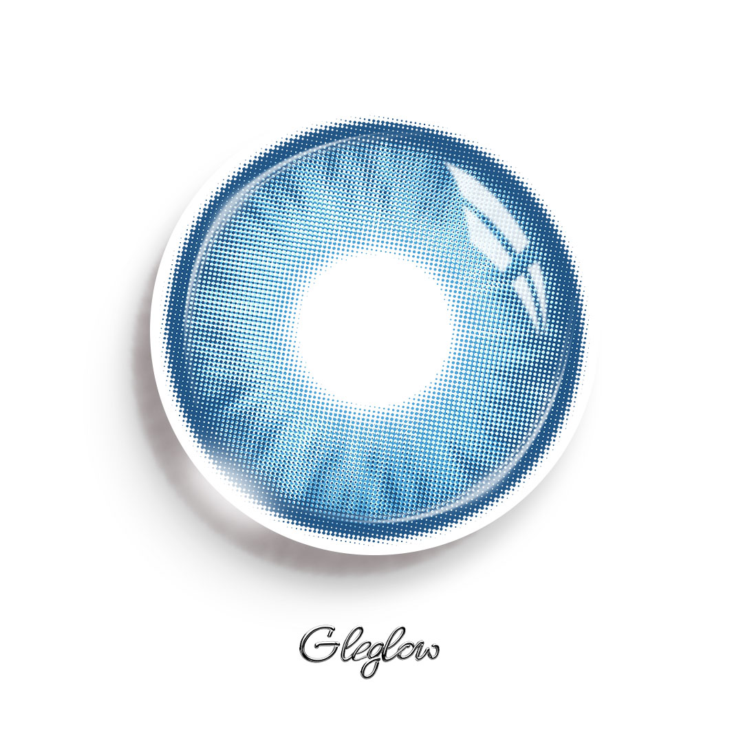 Florise Blue - 1 Year, 2 lenses Colored Contacts - Gleglow