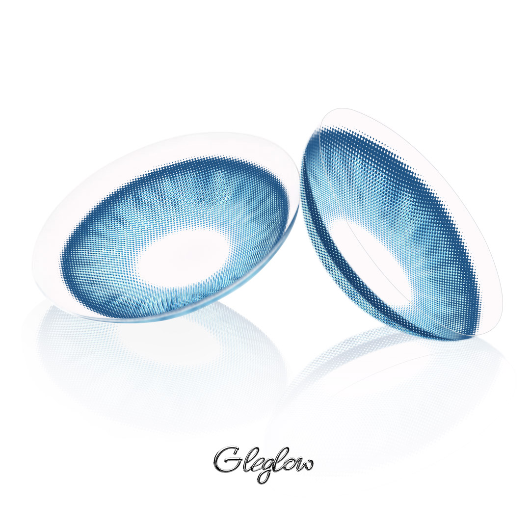 Florise Blue - 1 Year, 2 lenses Colored Contacts - Gleglow
