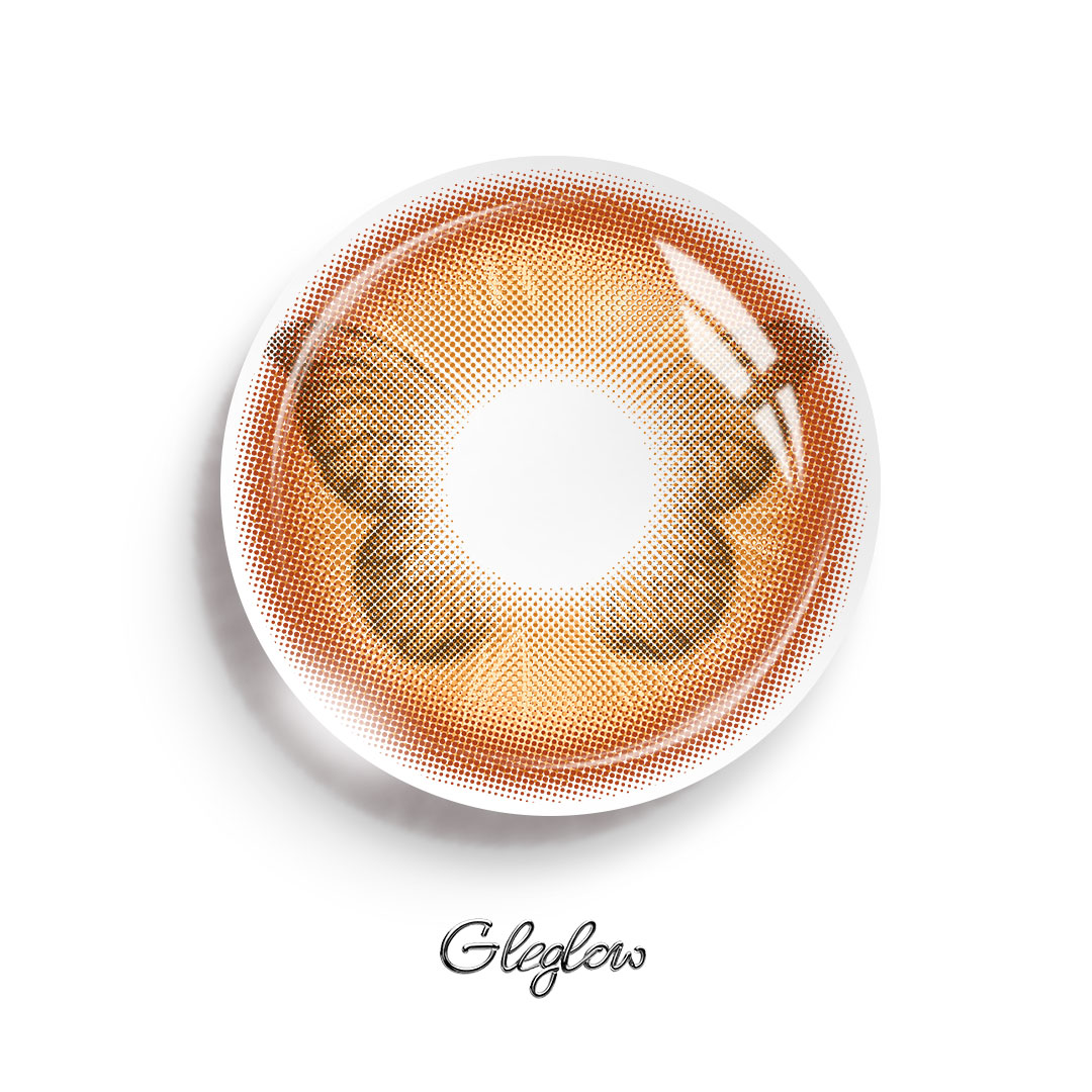 Fluttery Brown - 6-month，2 lenses Colored Contacts - Gleglow