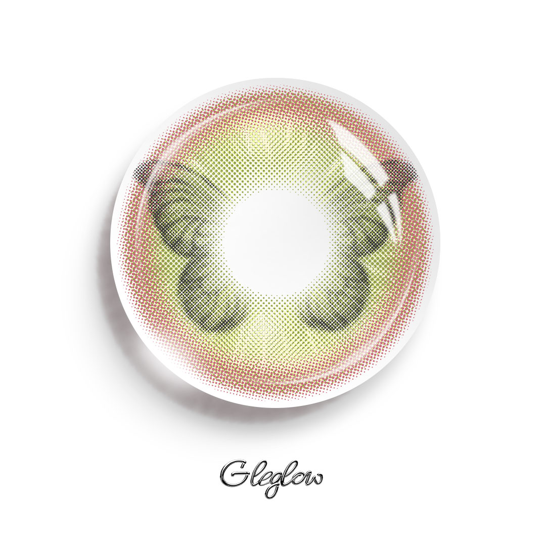 Fluttery Green - 6-month，2 lenses Colored Contacts - Gleglow