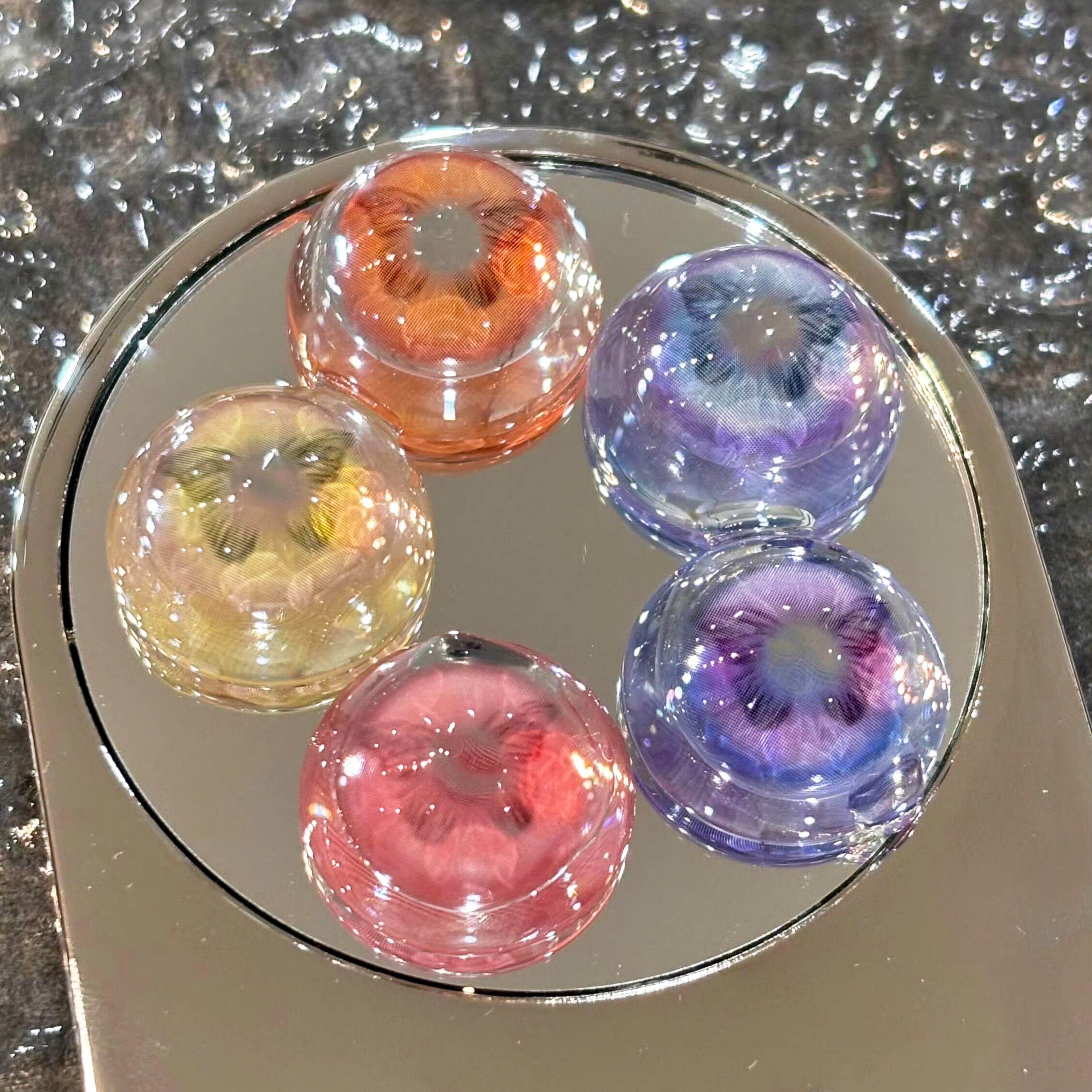 Fluttery Purple - 1 Year, 2 lenses Colored Contacts - Gleglow