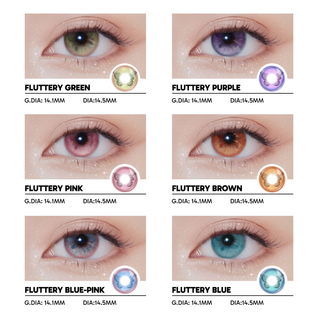 Fluttery Blue - 1 Year, 2 lenses