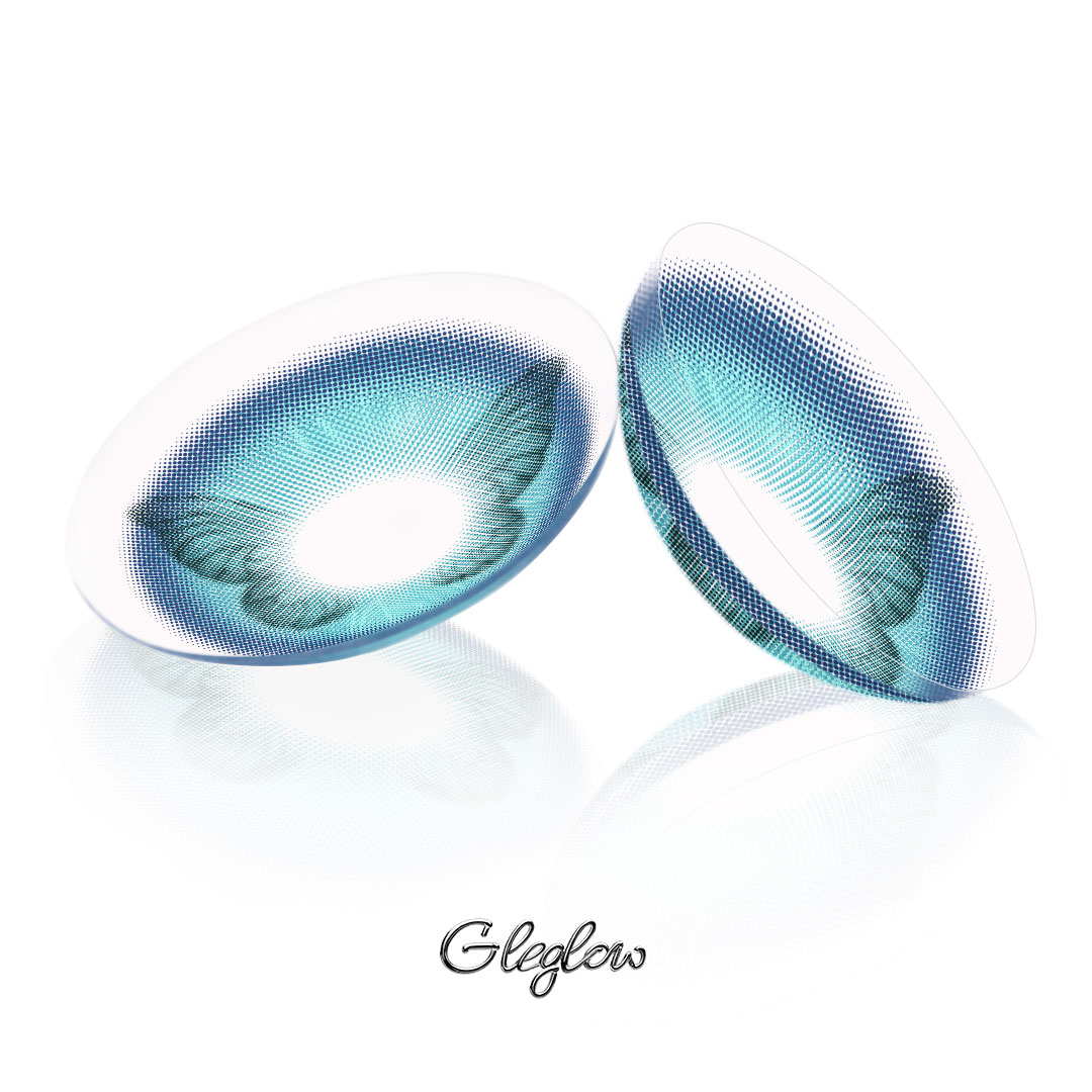 Fluttery Blue - 6-month，2 lenses Colored Contacts - Gleglow