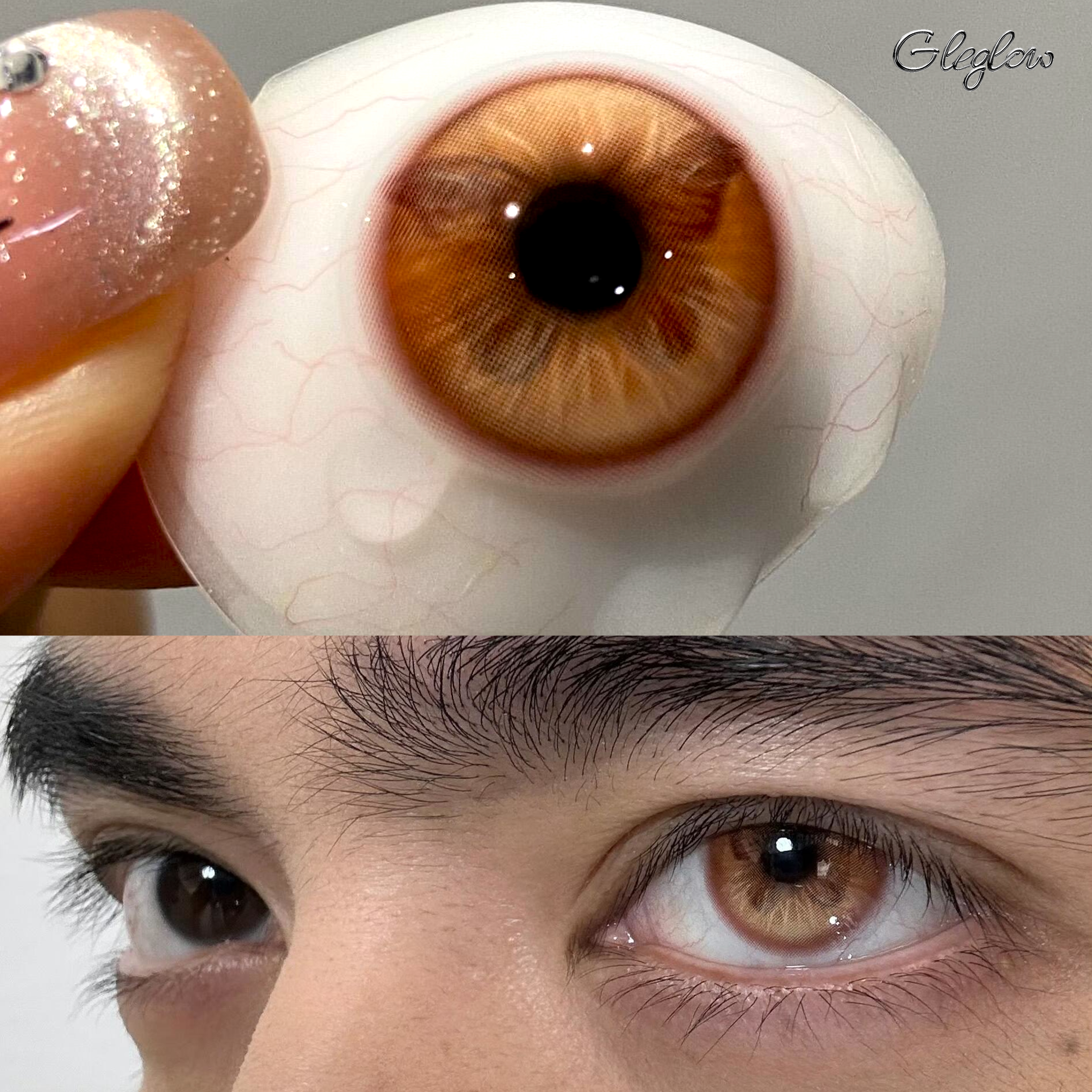 Fluttery Brown - 6-month，2 lenses Colored Contacts - Gleglow