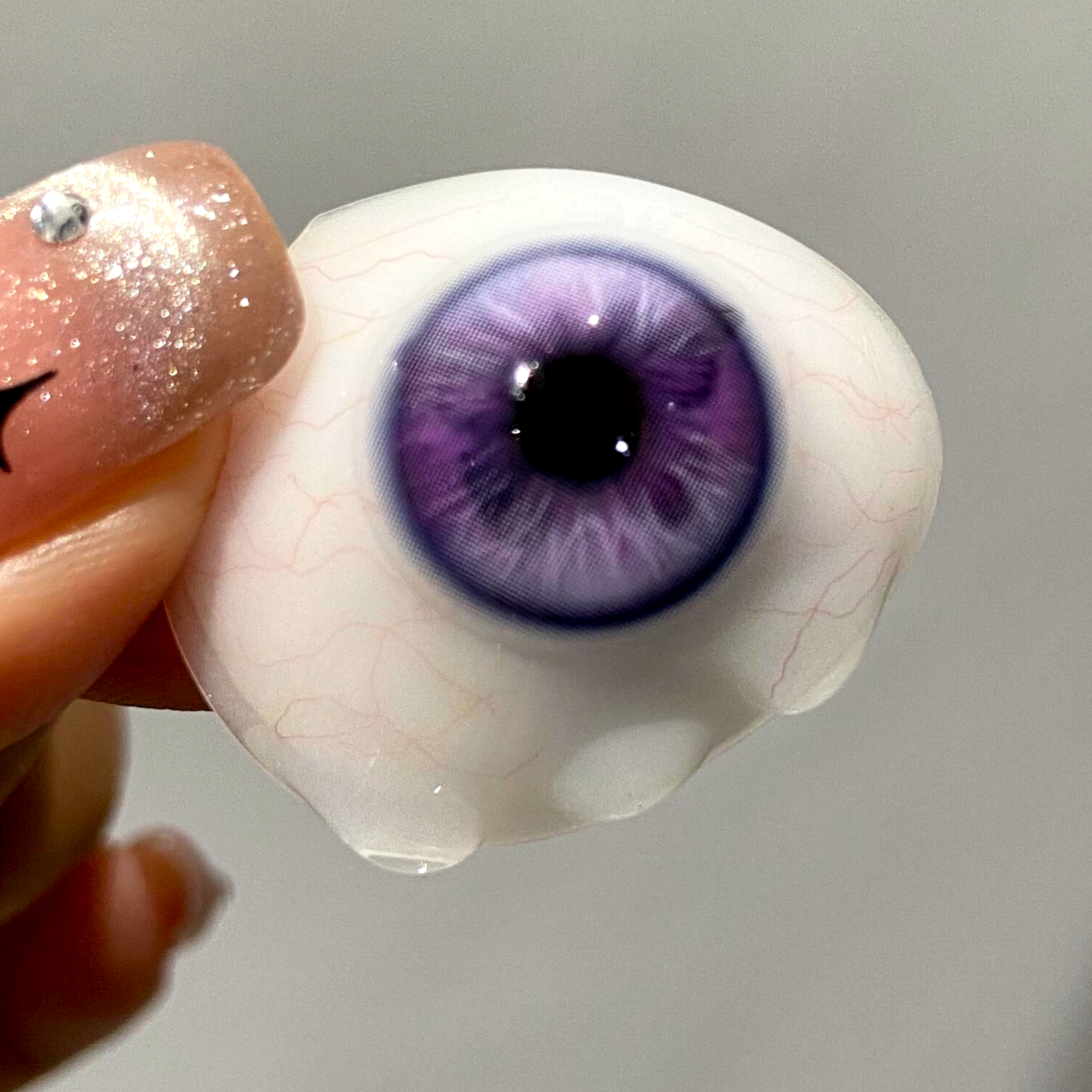 Fluttery Purple - 1 Year, 2 lenses Colored Contacts - Gleglow