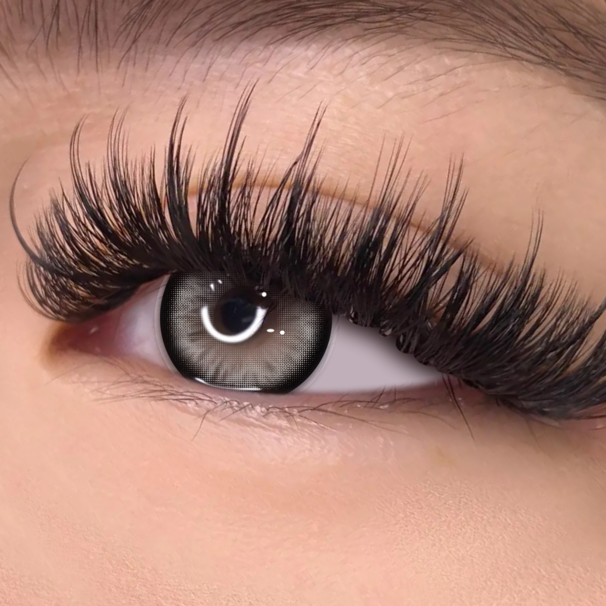 Siren Grey - 1 Year, 2 lenses Colored Contacts - Gleglow