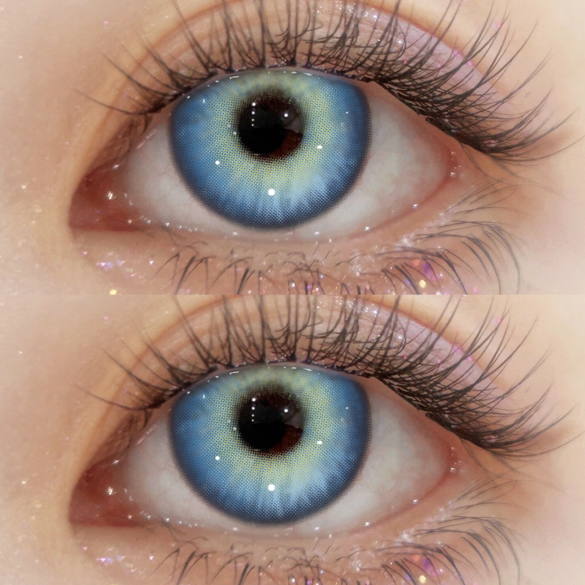 Avenor Glow Blue - 1 Year, 2 lenses Colored Contacts - Gleglow