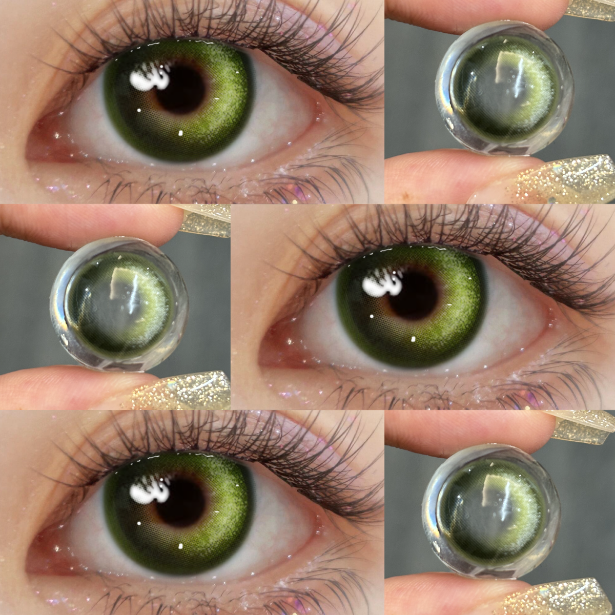 Glister Green - 1 Year, 2 lenses Colored Contacts - Gleglow