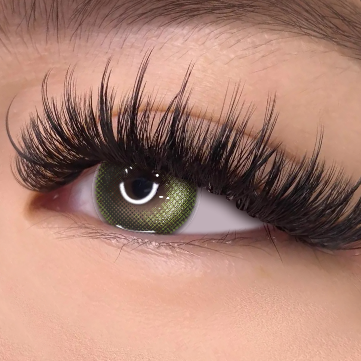 Glister Green - 1 Year, 2 lenses Colored Contacts - Gleglow