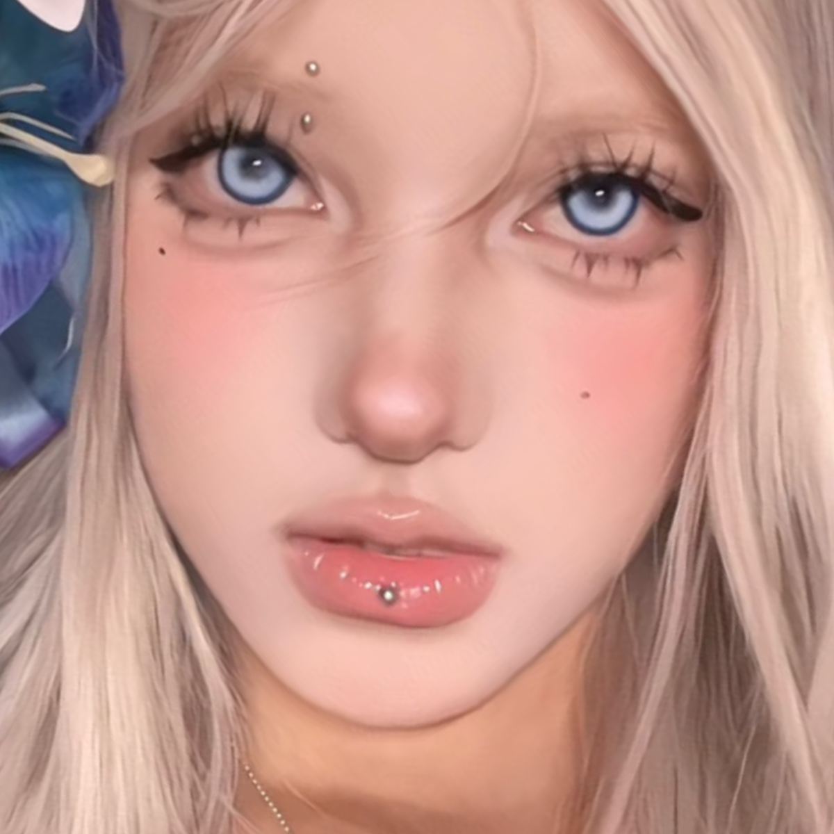 Selene Blue - 1 Day, 2 lenses Colored Contacts - Gleglow