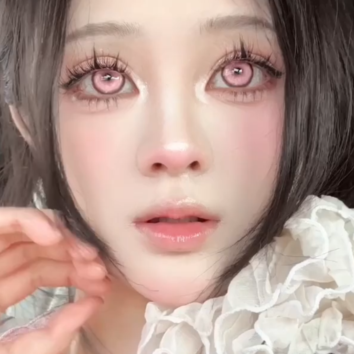 Selene Pink - 1 Day, 2 lenses Colored Contacts - Gleglow