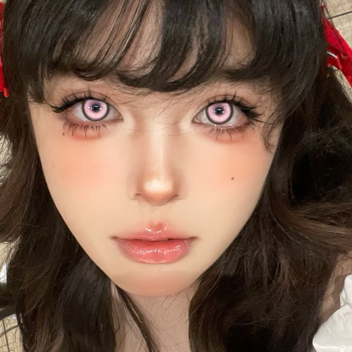 Selene Pink - 1 Day, 2 lenses Colored Contacts - Gleglow