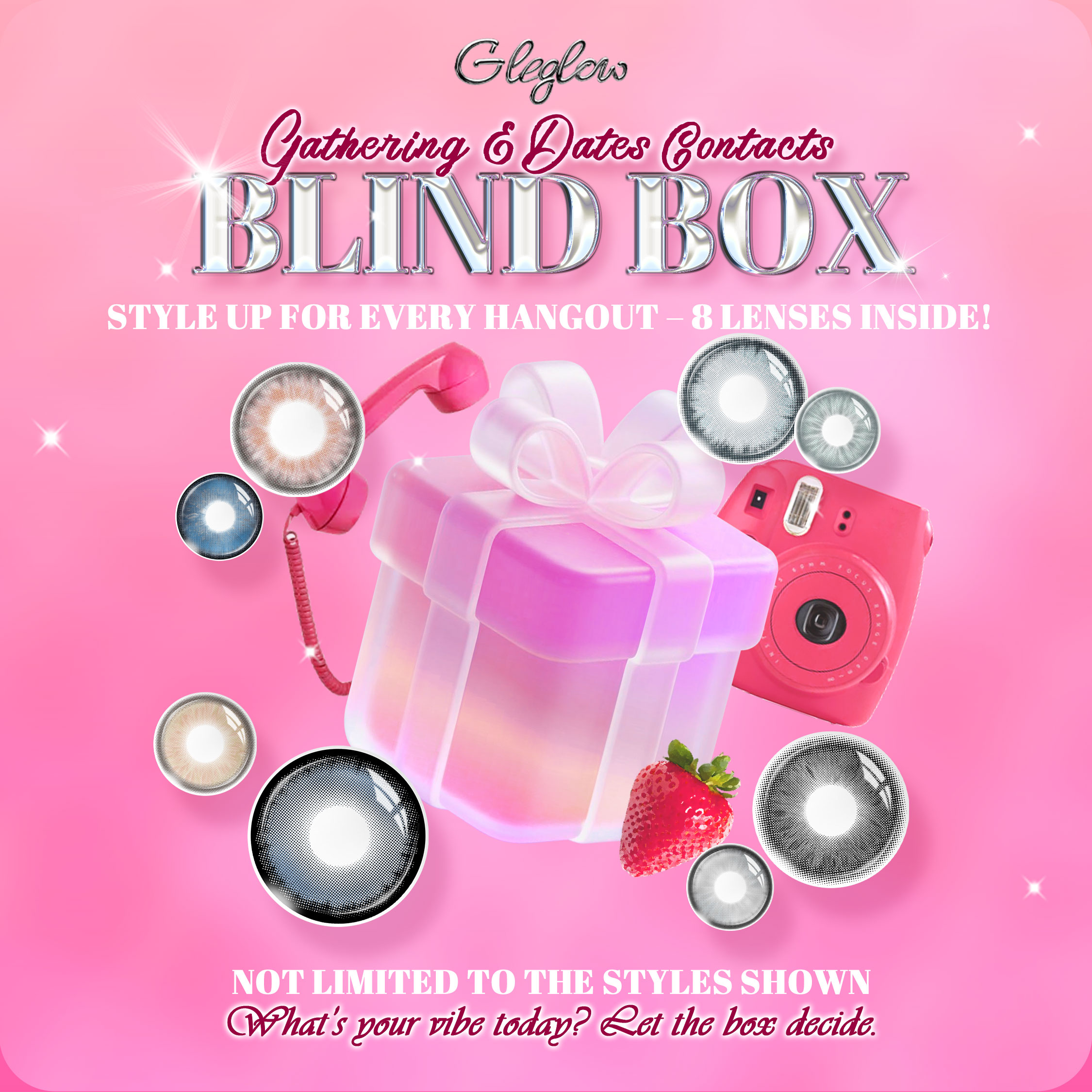 Gleglow Gathering&Dates Contacts Blind Box | 8 Pairs, 1 Year