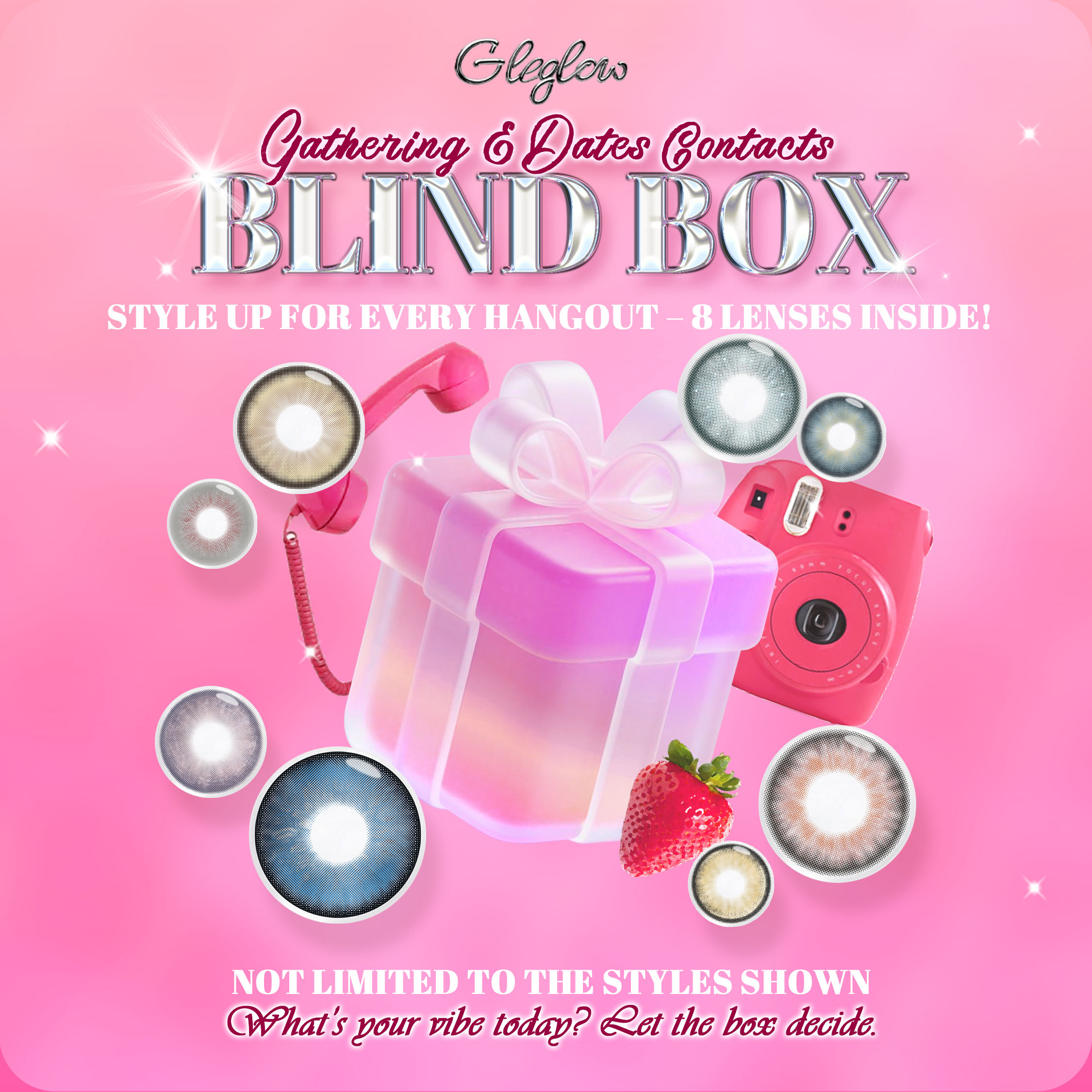 Gleglow Gathering&Dates Contacts Blind Box | 8 Pairs, 1 Year