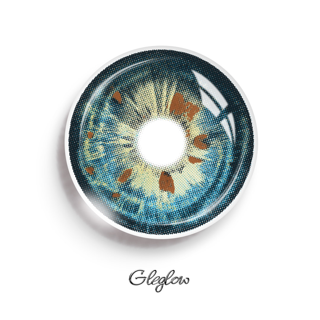 Giada Blue - 1 Year, 2 lenses Colored Contacts - Gleglow