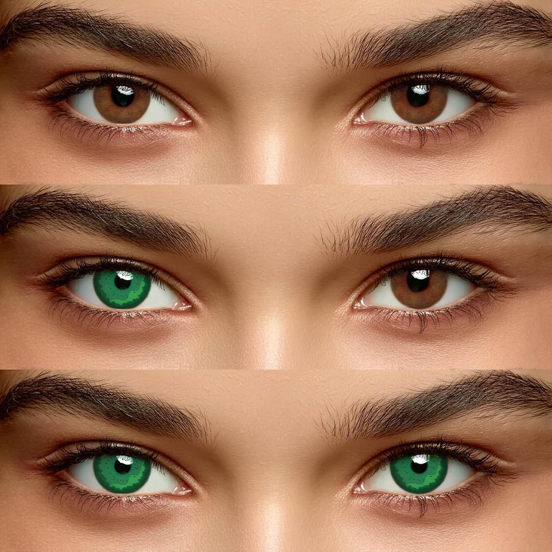 Glade Green - 1 Year, 2 lenses Colored Contacts - Gleglow