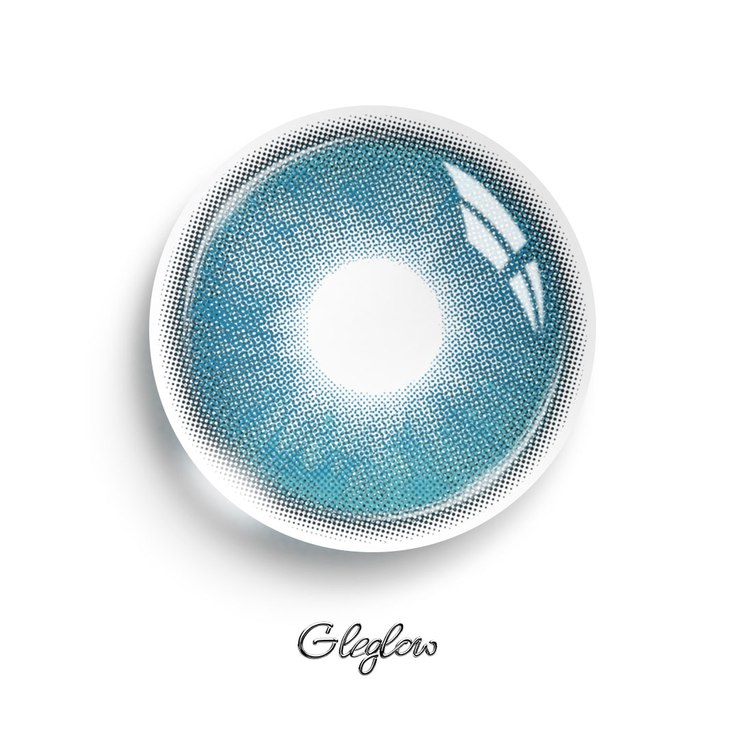 Frostina Blue - 1 Year, 2 lenses Colored Contacts - Gleglow