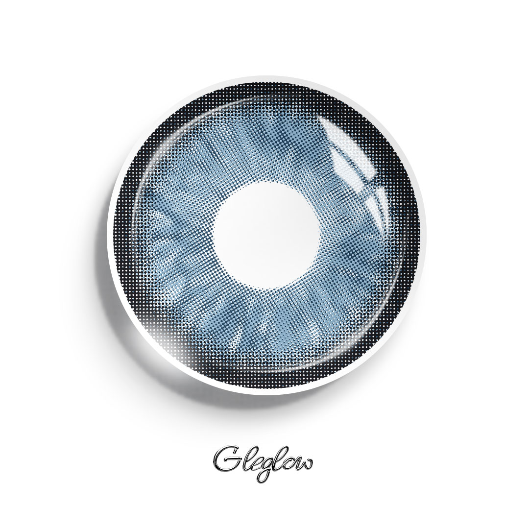 Aetheris Blue - 1 Year, 2 lenses Colored Contacts - Gleglow