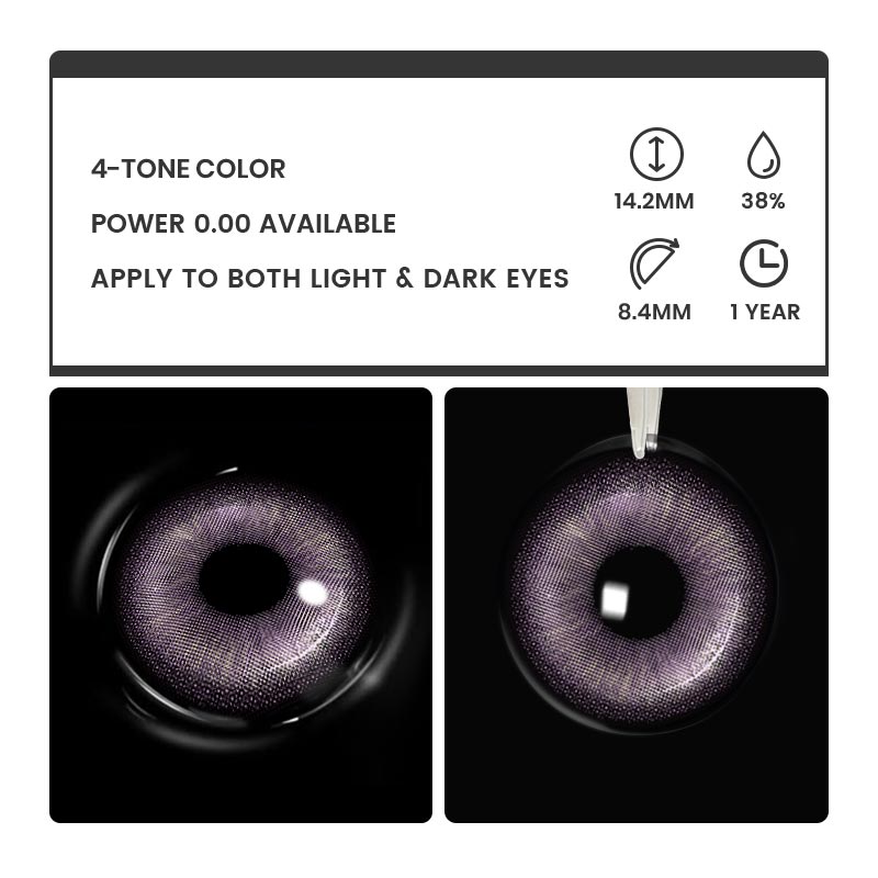 Glema Pink - 1 Year, 2 lenses Colored Contacts - Gleglow