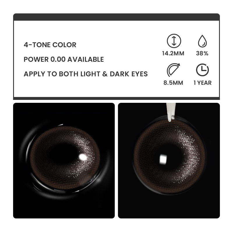 Glister Black - 1 Year, 2 lenses