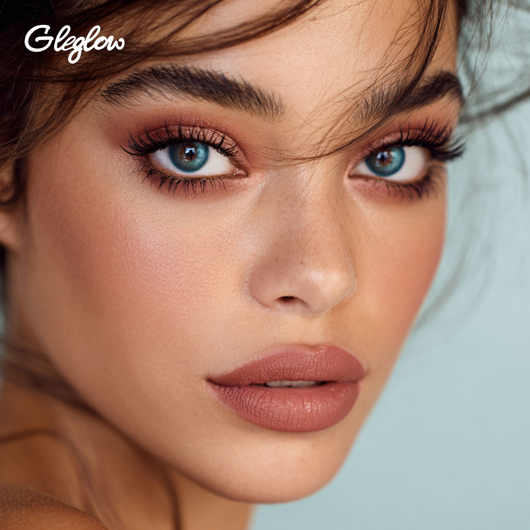 Glister Blue - 1 Year, 2 lenses Colored Contacts - Gleglow