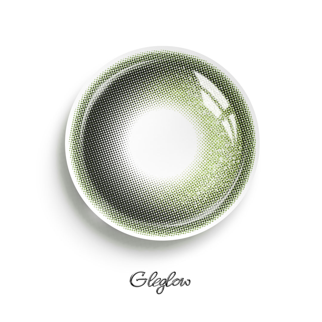 Glister Green - 1 Year, 2 lenses Colored Contacts - Gleglow