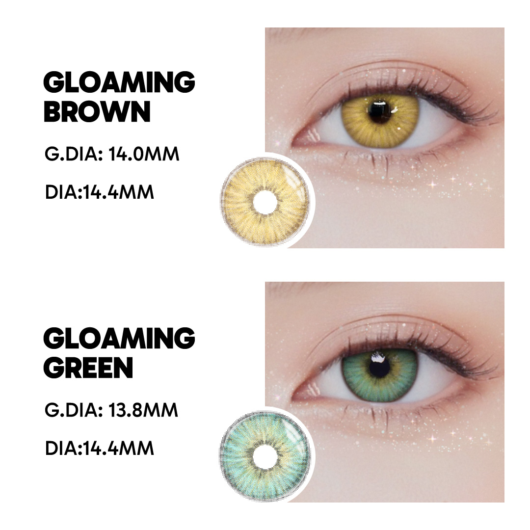 Gloaming Green - 1 Year, 2 lenses Colored Contacts - Gleglow