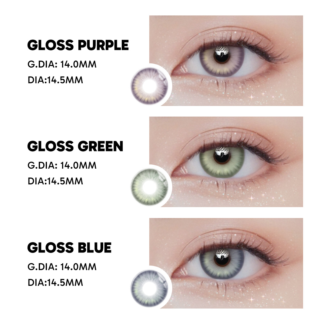 Gloss Blue - 1 Year, 2 lenses