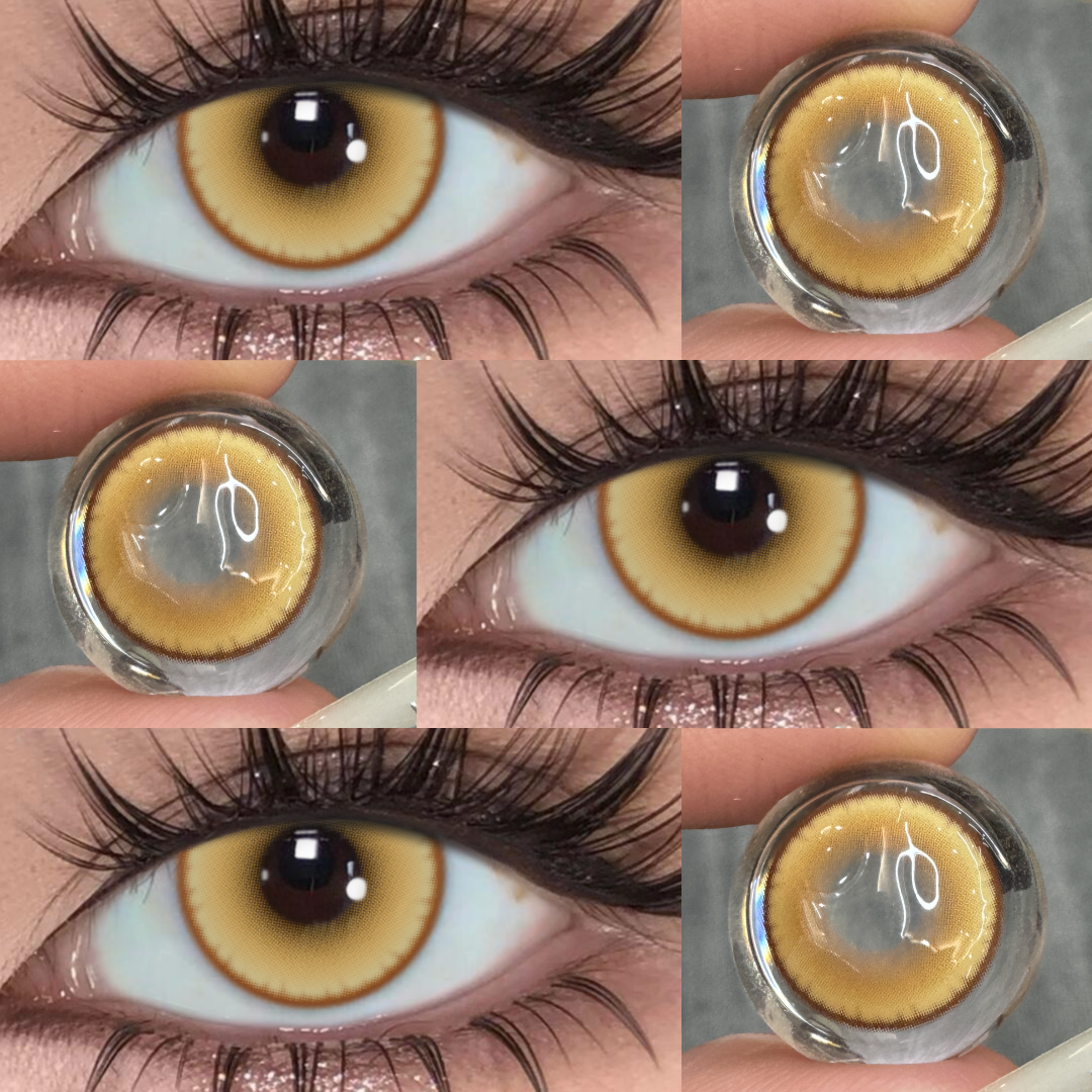 Aeon Brown - 6-month，2 lenses Colored Contacts - Gleglow