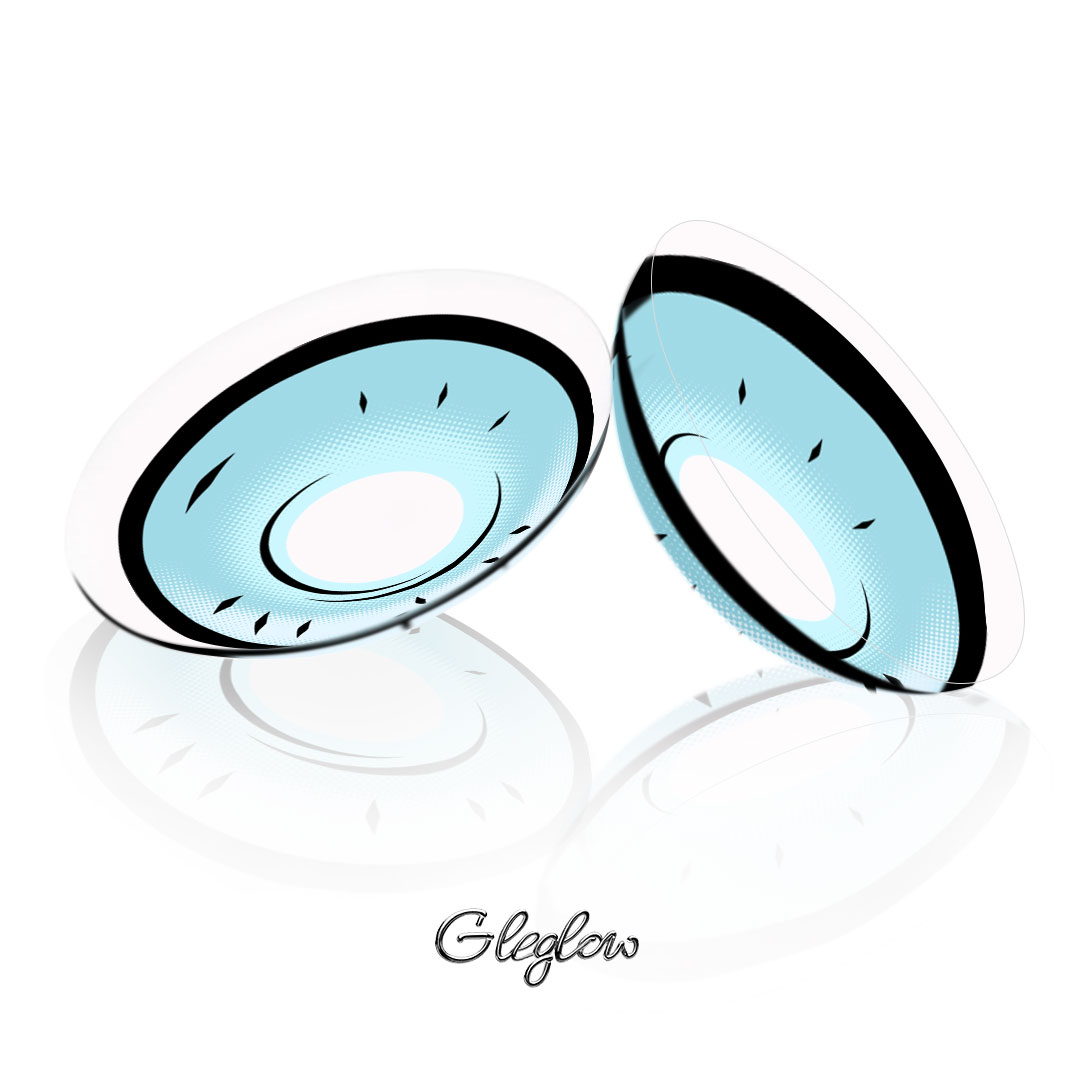 Gojo Blue - 1 Year, 2 lenses Colored Contacts - Gleglow