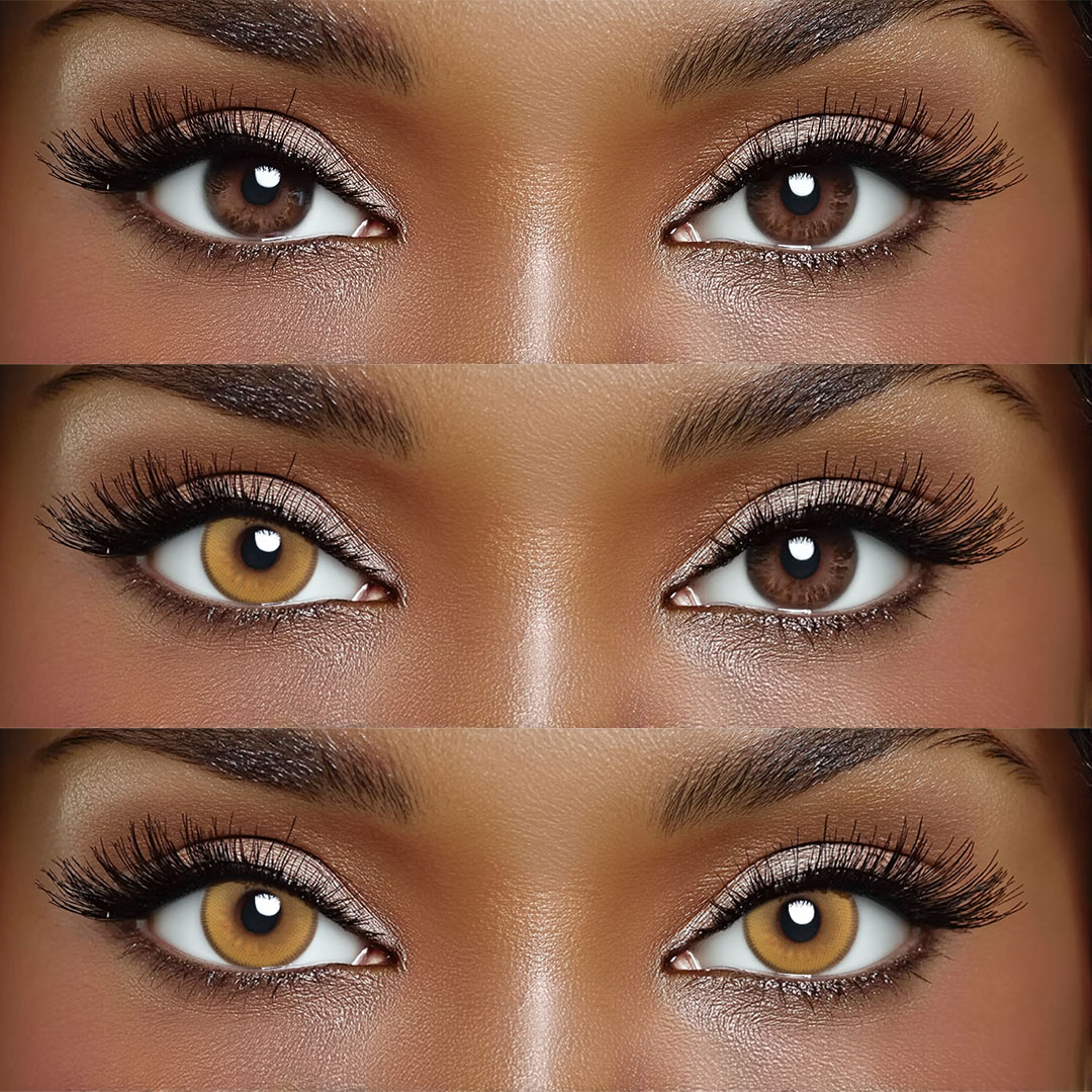 Golden Bloom - 1 Day, 2 lenses Colored Contacts - Gleglow