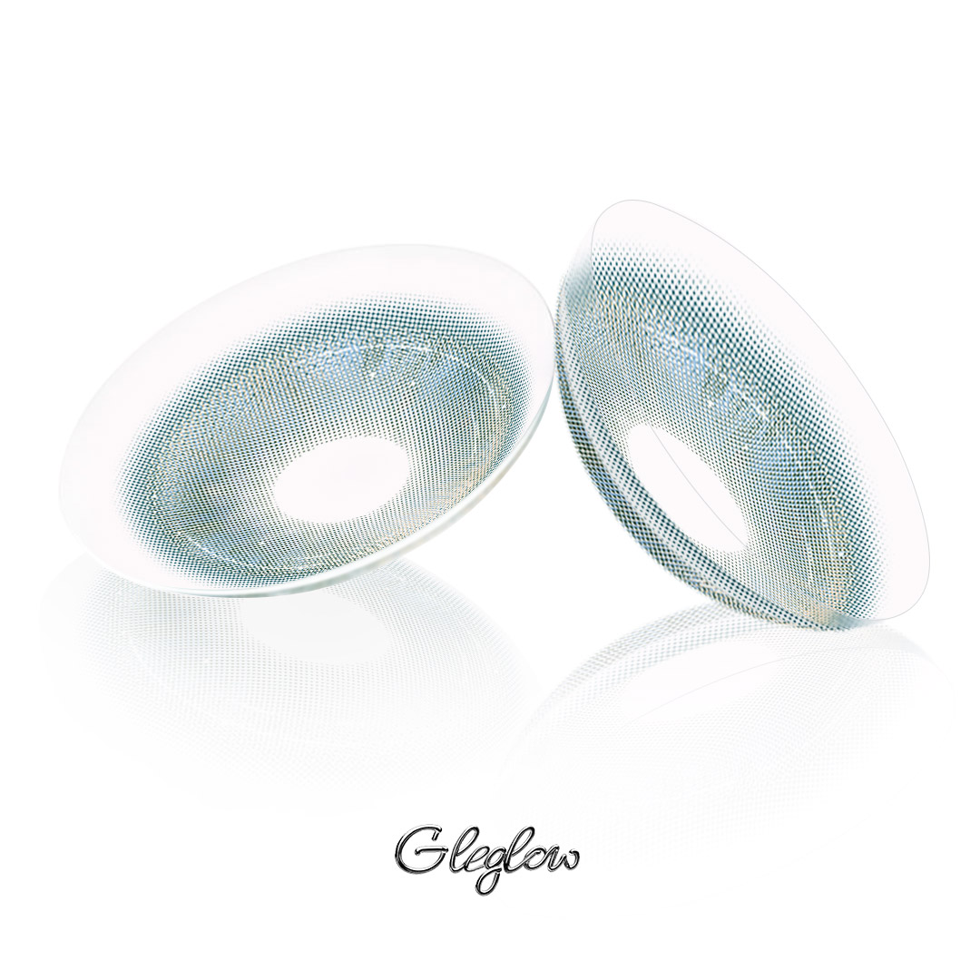 Golden Ray Blue - 1 Year, 2 lenses Colored Contacts - Gleglow