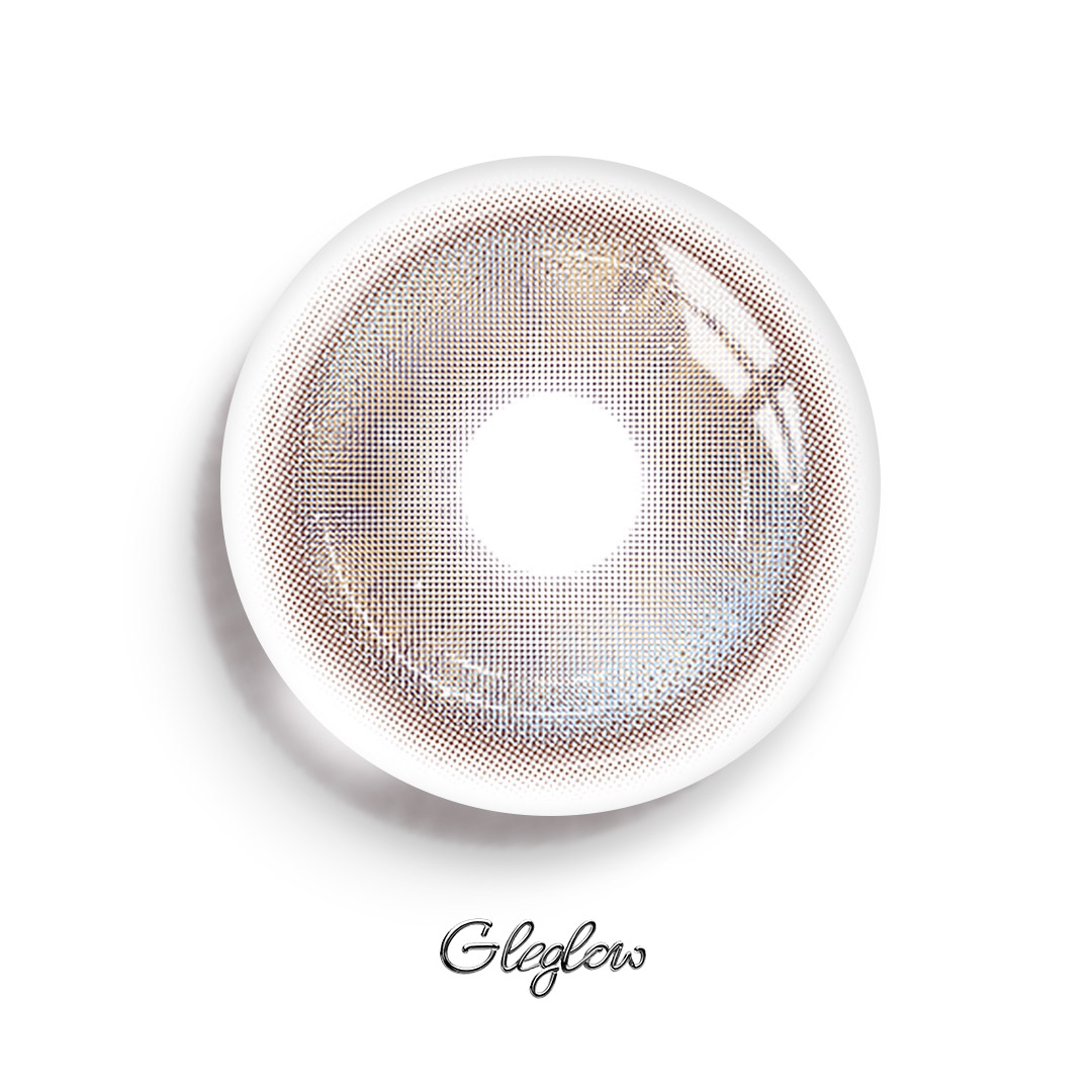 Golden Ray Brown - 1 Year, 2 lenses Colored Contacts - Gleglow