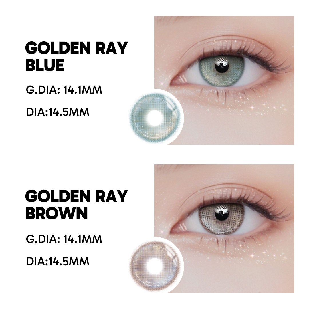 Golden Ray Blue - 1 Year, 2 lenses
