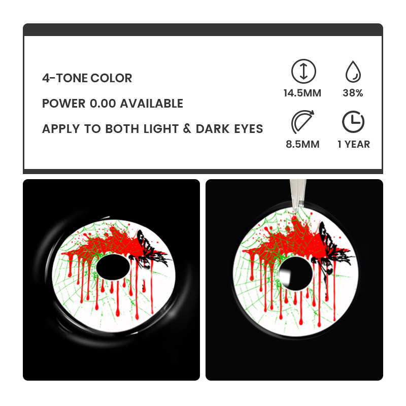 Gravemoon White - 1 Year, 2 lenses