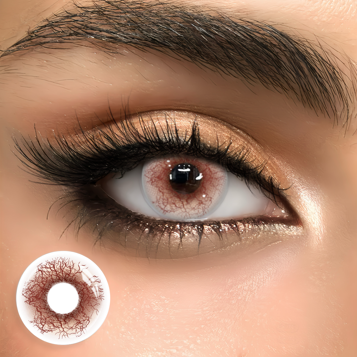 Gemmure Brown - 1 Year, 2 lenses Colored Contacts - Gleglow