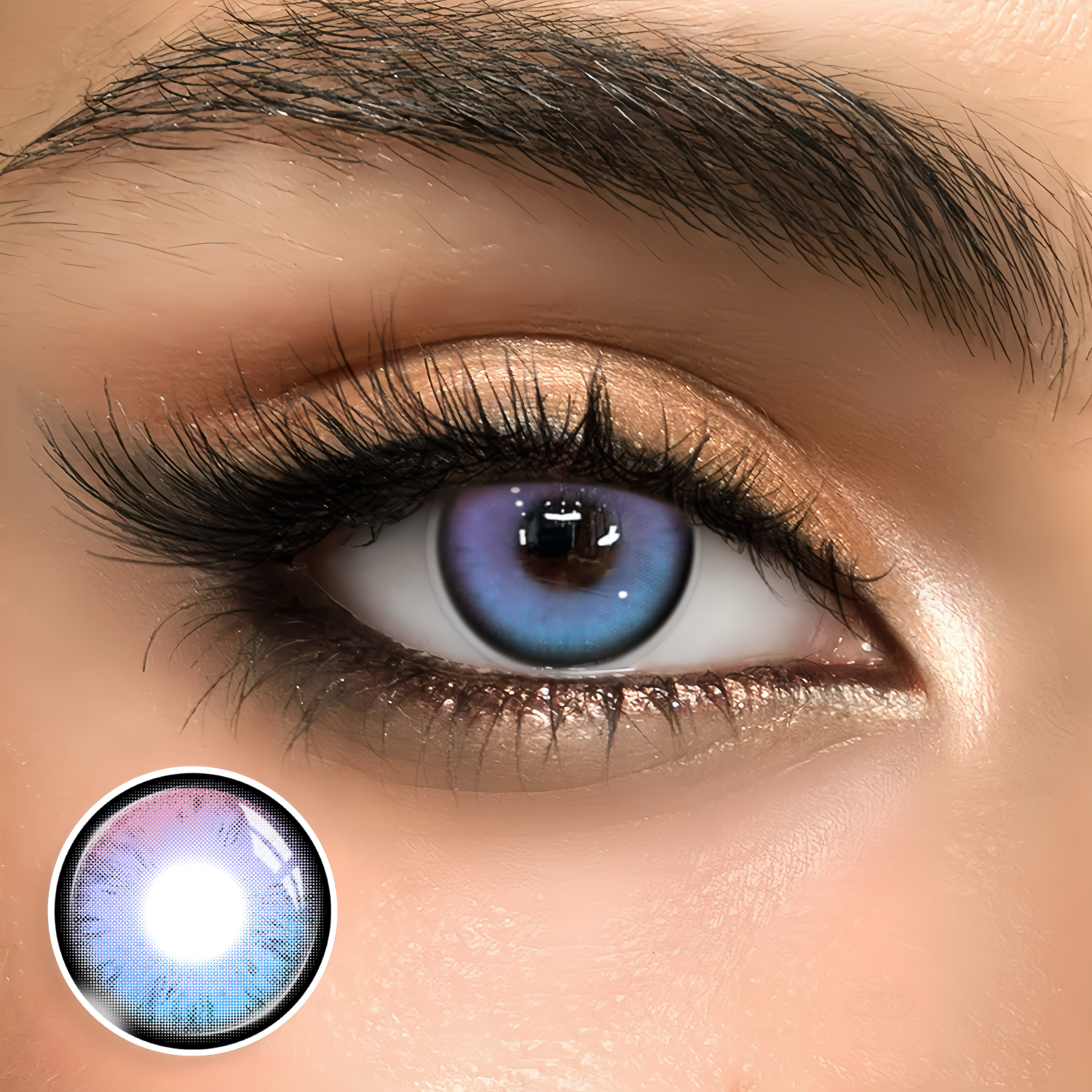 Mystara Purple - 1 Year, 2 lenses Colored Contacts - Gleglow