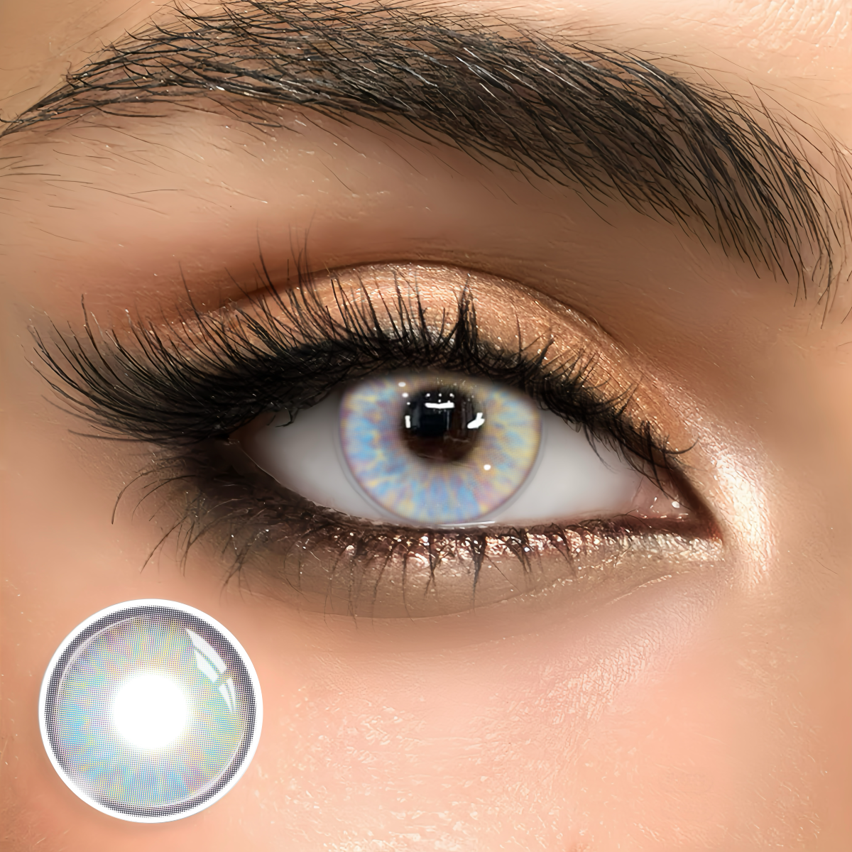 Dawna Purple - 1 Year, 2 lenses Colored Contacts - Gleglow