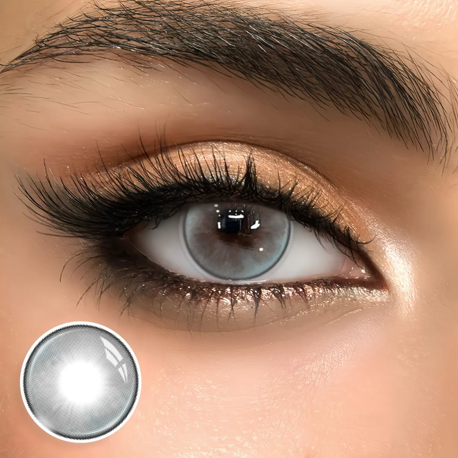 Mirris Grey - 6-month，2 lenses Colored Contacts - Gleglow