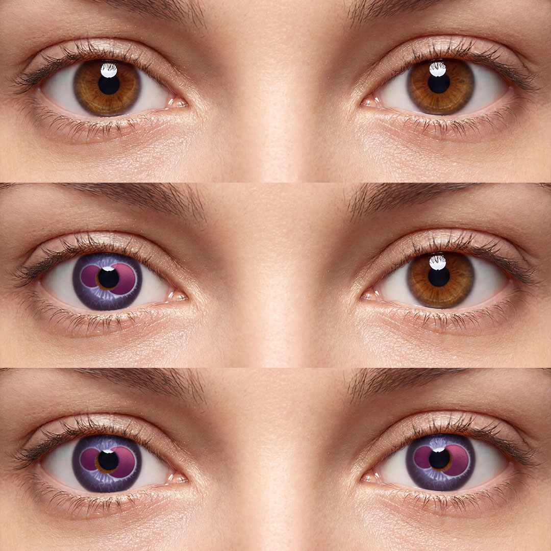 Dual Gaze Purple - 1 Year, 2 lenses