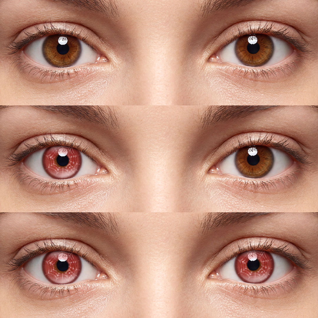 Arachnid Red - 1 Year, 2 lenses