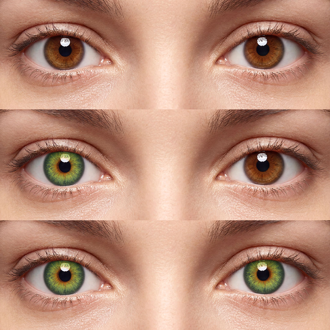 Smoky Veil Green - 1 Year, 2 lenses